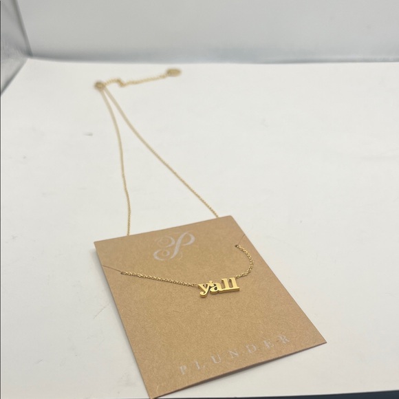 Plunder Jewelry - 🐿️ 5 for $20 (all jewelry w squirrel)
Plunder Gold 'Y'all' Necklace